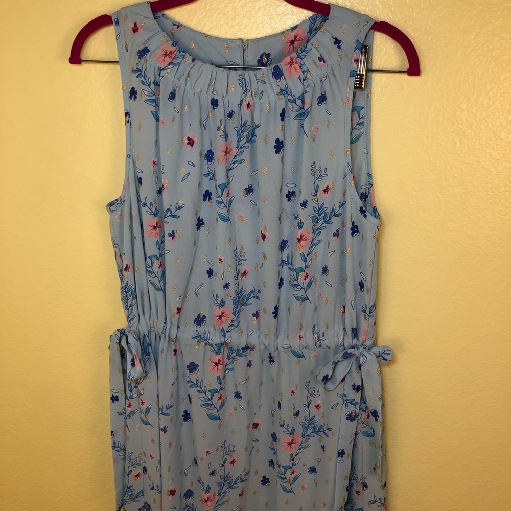 Juicy Couture golden rain floral Feminine Modest Cottagecore dress size XL - Picture 4 of 10